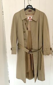 Baracuta Double Breasted Cloth Trench Coat 40R Timeless Vintage 1970