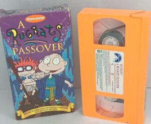 Rugrats A Rugrats Passover VHS 1996 VIDEO VCR Orange TAPE NICKELODEON Works