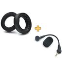 2* Ear Pads Cushion Earmuffs Or Mic+Foam Cover For Corsair HS50 Pro HS60 HS70 SE