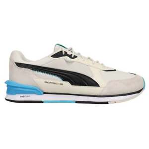 Puma Porsche Legacy Low Racer Lace Up  Mens Off White Sneakers Casual Shoes 3068