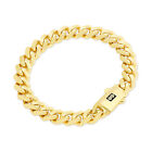 14k Yellow Gold Royal Monaco Miami Cuban Link 9mm Chain Bracelet w Box Clasp 7