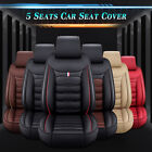 Universal Leather Car Seat Cover Full Set Front Rear Split Bench Design for Cars (For: 2008 Honda CR-V)