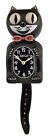 Limited Edition Black Tail Kit-Cat Klock Kite Swarovski Crystals Jeweled Clock