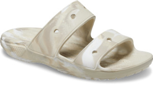 Crocs Men's and Women's Sandals - Classic Marble Tie Dye Sandals, Shower Shoes