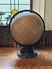 Rare Antique 1934 Replogle Globes USA WORLD GLOBE With Art Deco Base 17” Tall