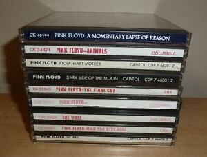 Pink Floyd Music CDs - Lot of 8 Most Popular Albums