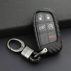 Carbon Fiber Key Fob Chain Fit Jeep Dodge Chrysler Accessories Cover Case Ring (For: 2015 Chrysler 200 Limited 2.4L)