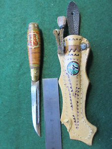 Vintage Puukko Knife w/Sheath Finland Finnish, Mini?