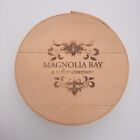 Wooden Round Cheese Box Crate Magnolia Bay Toffee Co. 11