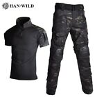 New ListingTactical Shirt Military Uniform Suits Camouflage Tee Hunting Shirt + Cargo Pants
