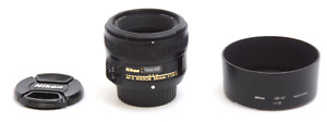 Nikon AF-S Nikkor 50mm 1:1.8G Used w/ Hood,Caps