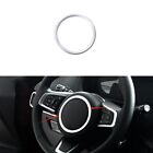 Matte Silver Steering Wheel Horn Button Ring Car Trim For Jaguar XE 2016-2019  (For: 2017 Jaguar XE)