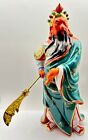 Vintage Large Chinese Figurine Guan Gong Yu General Statue Figurine 15”