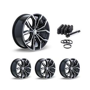 Set of 4 RTX 082421 Black Alloy Wheel Rims Kit for 19-24 Ford 17Inch x7.5 +40 63 (For: 2022 Ford Maverick)