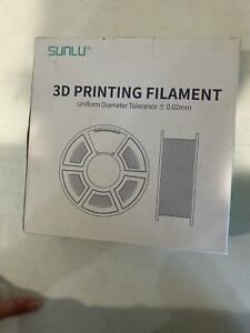 Sunlu 3D Printer Filament PLA 1.75mm Clear Spool +/- .02mm High Fluidity 1 kg
