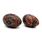 Hand Painted Wooden Easter Eggs Pysanky 3.5