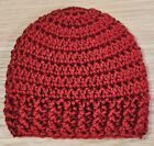 Beanie Preemie Unisex Baby Boy Girl Hat Handmade Crochet Solid Autumn Red