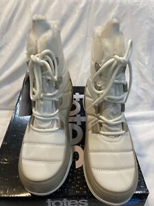 totes Jessie Women's Waterproof Winter Boots, Size 10 M, Off White Color