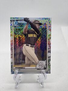 2020 Bowman Chrome Taylor Trammell Mojo Refractor San Diego Padres BCP130