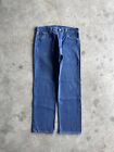 Vintage 90s USA Made Levi 501 Button Fly Straight Fit Denim Jeans 34x30