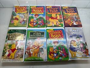 Lot Of 8 Winnie The Pooh Movies On VHS Disney • Tigger Piglet Rabbit Christopher