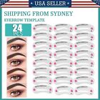 24 Styles DIY Eyebrow Stencil Shaping Template Make Up beauty Grooming Tool US