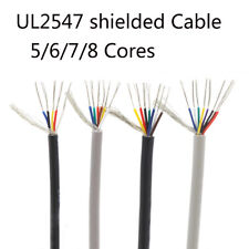 UL2547 Twist Shielded Cable Audio Signal Wire 18/20-28 AWG 2/3/4/5/6/7/8 Cores