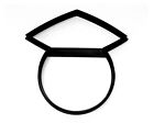 GRADUATE FACE WITH HAT OUTLINE SMILEY STYLE GRAD CAP COOKIE CUTTER USA PR3643