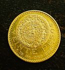 1917 Mexican Gold Veinte 20 Pesos Coin 16.66 Grams AU/BU .4823 T. Oz. Oro Puro