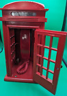 MINI TELEPHONE BOOTH REPRO OLDE ENGLISH STYLE TESTED WORKING APPROX 8