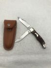 Imperial #4621 Frontier 2 Blade Hunter Folder w/ Sheath Made In USA Vintage