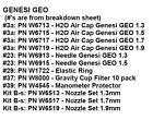 WALCOM GENESI GEO SPARE PARTS, NEW UNUSED, LIMITED QTYS AVAILABLE!!