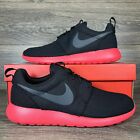 Nike Men's Roshe One Black Red Athletic Running Shoes Sneakers Trainers New