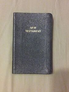 Pocket NEW TESTAMENT Bible NKJV Thin Durable BONDED LEATHER New King James BLACK