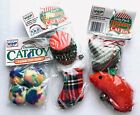 Lot 3 NWT Vo-Toys VIP Holiday Cat Toys Christmas Mouse Puff Balls Stocking