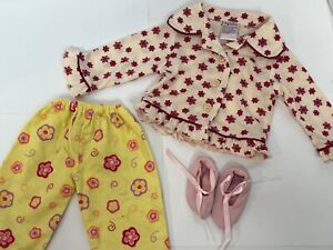 My Twinn Doll Clothes Lot - Pajama Top, Pajama Bottom, Pink Booties