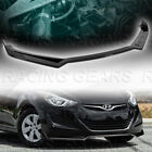 PAINTED BLACK FRONT BUMPER LIP BODY KIT SPOILER FIT 11-13 HYUNDAI ELANTRA SEDAN (For: 2012 Hyundai Elantra)