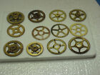 12 Used Variety of Brass Clock Gears Steampunk Altered Art Projects parts #9