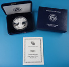 2011-W Proof American Silver Eagle Dollar $1 Box & COA US Mint Bullion OGP