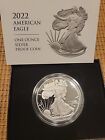2022 S Proof American SILVER Eagle Coin One Ounce San Francisco. Nice CAMEO