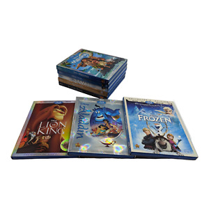 Disney Classics Blu-Ray lot of 8 - like new - Frozen, Lion King, Aladdin, Moana