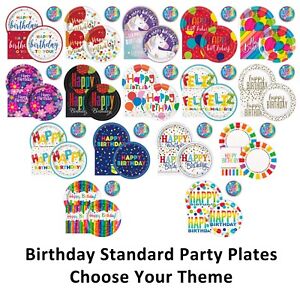 Lobyn Value Packs 16 Standard Party Plates and 16 Napkins Choose Your Theme