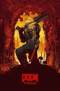 Doom Eternal Mondo Poster Print By Gabz 2019 Rare Only 300 Made!