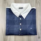J Lindeberg Golf Polo Shirt Mens XL Regular Fit Tech Logo Short Sleeve