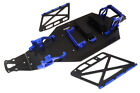 Blue CNC Machined Chassis Upgrade Conversion Kit for Losi 2WD 22S Drag Car