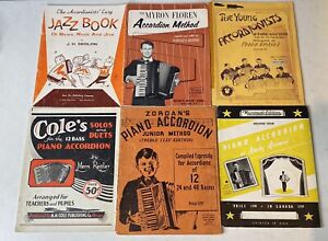 Lot Of 24+ Vintage 1930s-1960s Accordion Sheet Music & Instruction Books