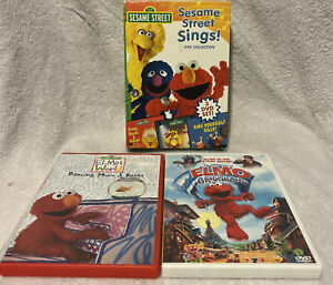 Sesame Street - Sesame Street Sings (DVD) Set Of 3… Bonus: 2 Additional Elmo Dvd