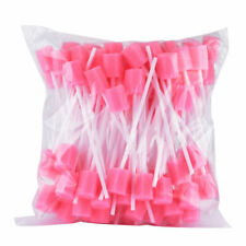 100pcs Disposable Mouth Swabs Sponge Tooth Cleaning Oral Care Swab Sticks USA