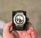 Casio G-SHOCK GM-2100-1A 44.4mm Silver Resin and Stainless Steel Case with Black