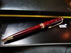 New Montblanc Meisterstuck Burgundy 164P Red Classique Gold Trim Ballpoint Pen